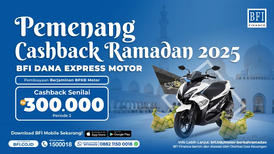 Pemenang Cashback Ramadan 2025 BFI Dana Express Motor - Periode Ke-2