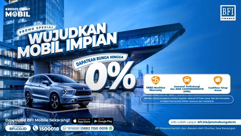 Promo Suku Bunga 0% Kredit Cepat Mobil 2026