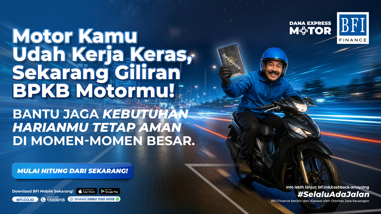 BFI Dana Express Motor - Cash Loan Guaranteed by Motor BPKB - Regular Package