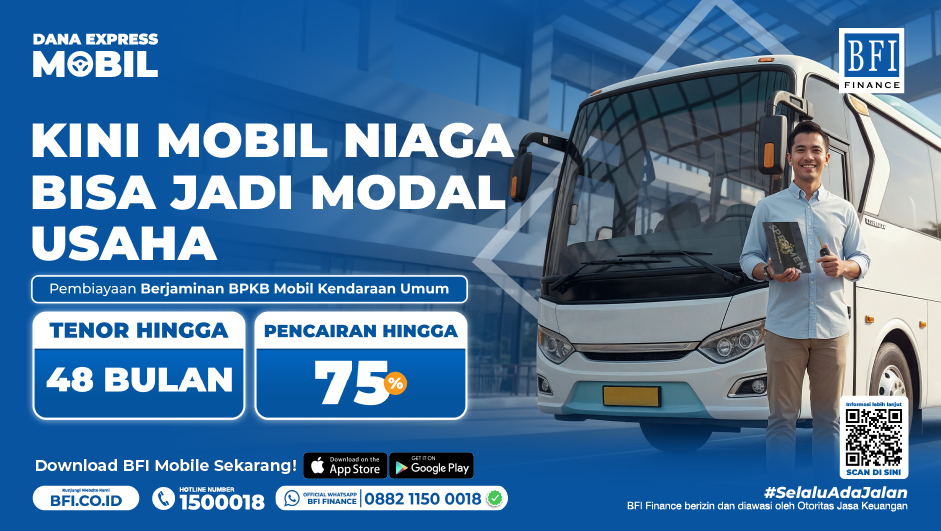 BFI Dana Express Mobil - Pembiayaan Jaminan Dana Tunai BPKB Kendaraan Umum