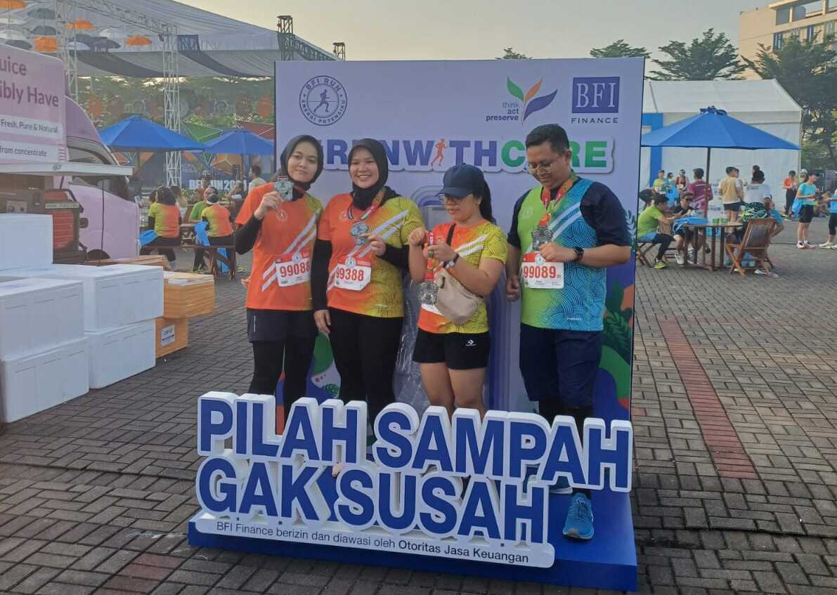 Sehat berolahraga, peduli lingkungan juga