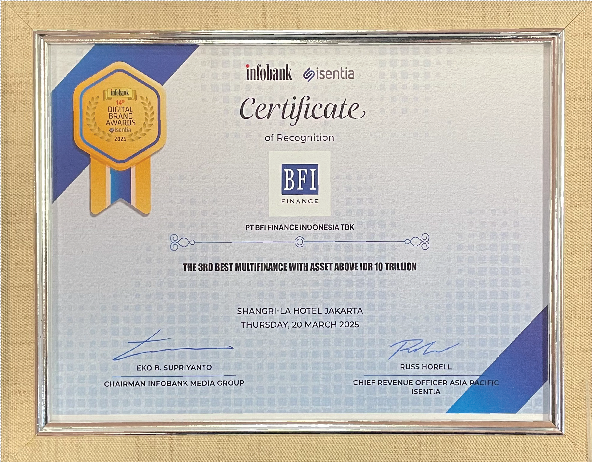 BFI Finance Receives Award at the Infobank-Isentia Digital Brand Appreciation 2025