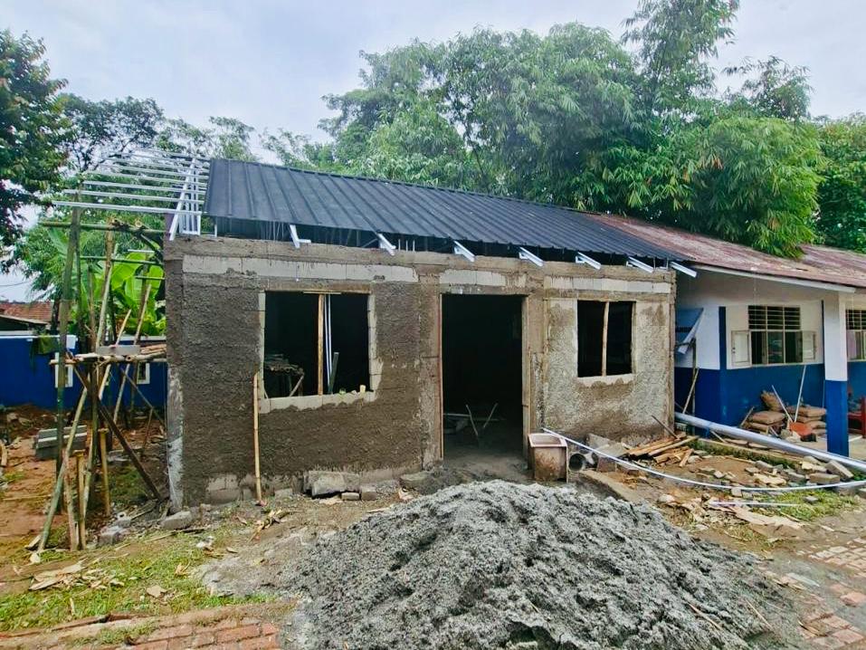 Pembangunan Ruang Kreatif memakan waktu sekitar dua bulan