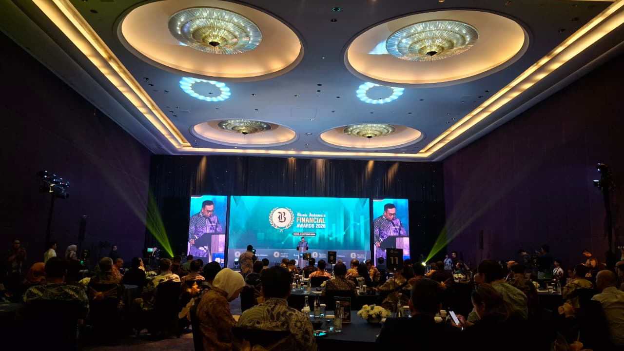 The atmosphere at the Bisnis Indonesia Financial Awards 2026