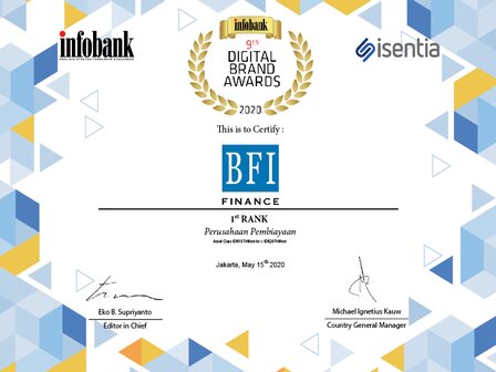 BFI Finance Raih Infobank Digital Brand Awards 2020